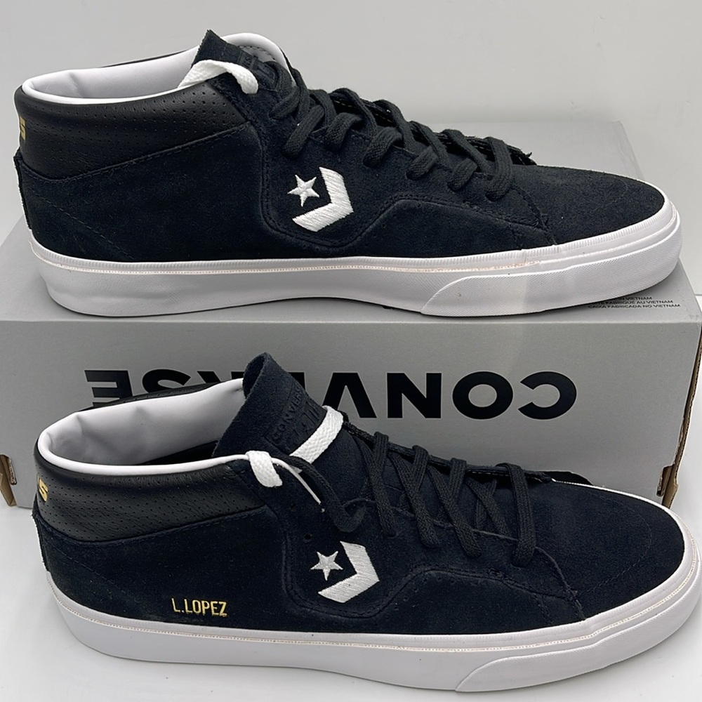 Converse Black High-Top Men's Shoes 171331C
LOUIE LOPEZ PRO MID BLACK/BLACK/WHIT - Picture 3 of 16